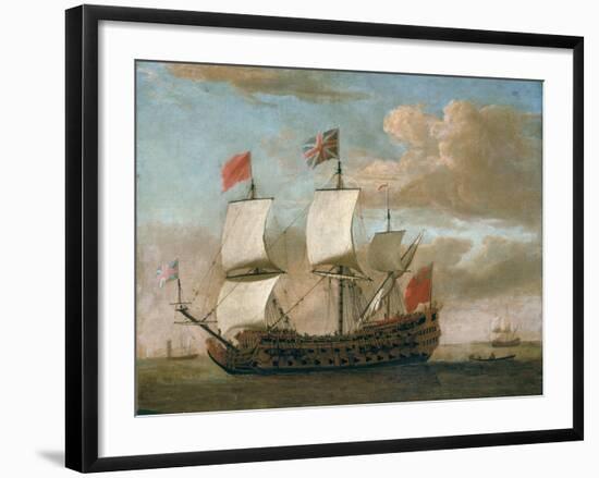 The British Man-O'-War-Willem Van De, The Younger Velde-Framed Giclee Print