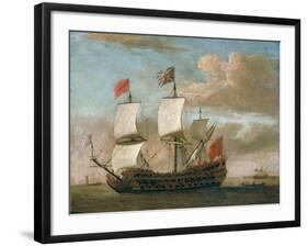 The British Man-O'-War-Willem Van De, The Younger Velde-Framed Giclee Print