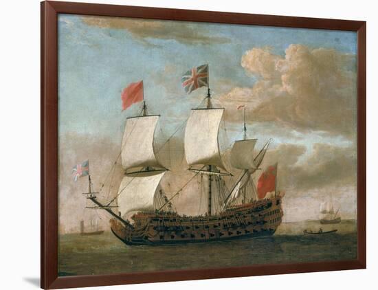 The British Man-O'-War-Willem Van De, The Younger Velde-Framed Giclee Print