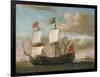 The British Man-O'-War-Willem Van De, The Younger Velde-Framed Giclee Print