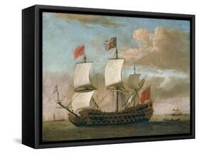 The British Man-O'-War-Willem Van De, The Younger Velde-Framed Stretched Canvas