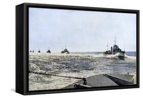 The British Mediterranean Fleet on Exercises, 1935-null-Framed Stretched Canvas