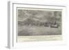 The British Mediterranean Fleet Rounding Cape Kara, Gulf of Salonica, 5 November-null-Framed Giclee Print