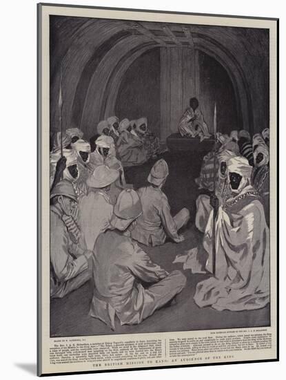 The British Mission to Kano, an Audience of the King-William Hatherell-Mounted Giclee Print