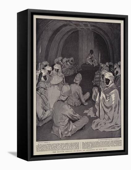 The British Mission to Kano, an Audience of the King-William Hatherell-Framed Stretched Canvas