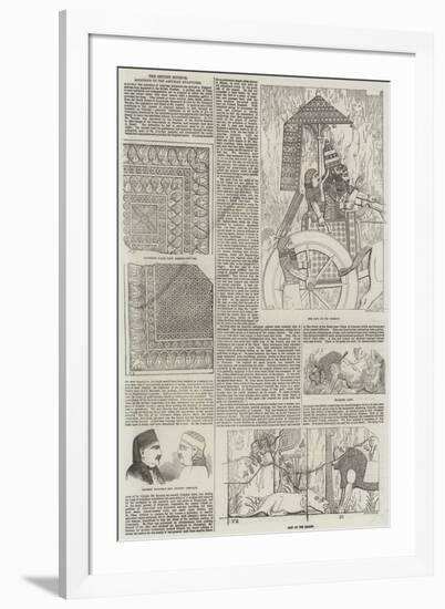 The British Museum, Additions to the Assyrian Sculptures-null-Framed Giclee Print