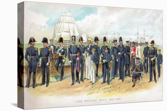 The British Navy, 1837-1897, (Early 20th Centur)-TS Crowther-Stretched Canvas