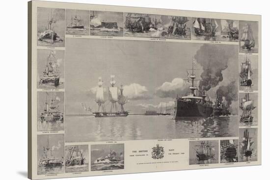 The British Navy, from Trafalgar to the Present Time-Eduardo de Martino-Stretched Canvas