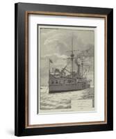 The British Navy, HMS Agamemnon-null-Framed Giclee Print