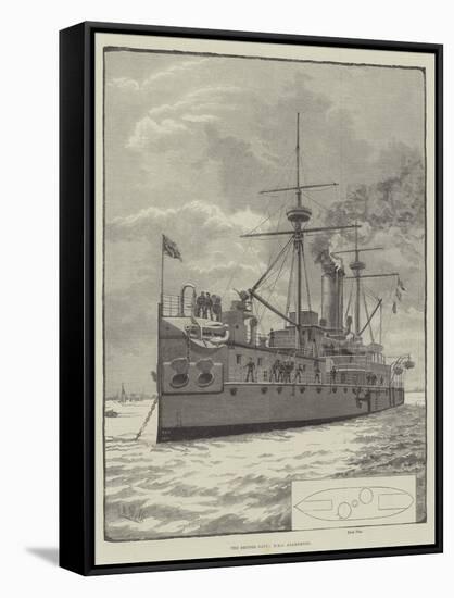 The British Navy, HMS Agamemnon-null-Framed Stretched Canvas