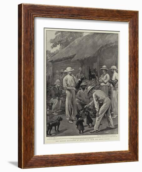 The British Occupation of Benin, Loot from the King's Palace-Joseph Nash-Framed Giclee Print