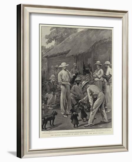 The British Occupation of Benin, Loot from the King's Palace-Joseph Nash-Framed Giclee Print