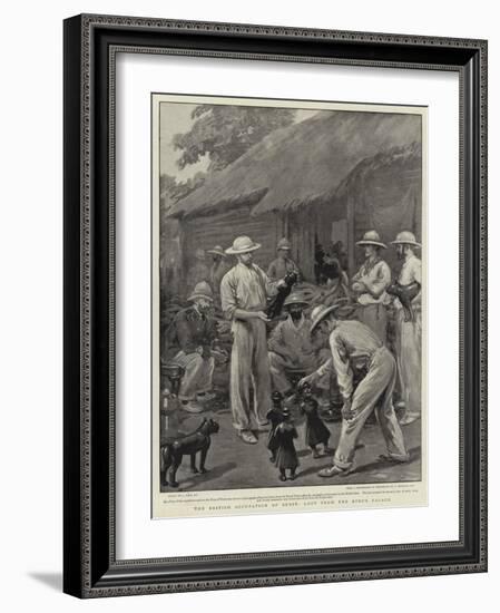 The British Occupation of Benin, Loot from the King's Palace-Joseph Nash-Framed Giclee Print