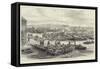 The British Occupation of Cyprus, General View of the Landing-Place at Larnaca, from the Anchorage-null-Framed Stretched Canvas