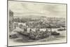 The British Occupation of Cyprus, General View of the Landing-Place at Larnaca, from the Anchorage-null-Mounted Giclee Print