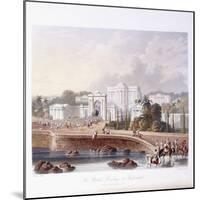 The British Residency at Hyderabad, 1813 ; 1830 (Hand-Coloured.)-Captain Robert M. Grindlay-Mounted Giclee Print