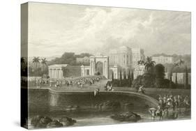 The British Residency at Hyderabad-Captain Robert M. Grindlay-Stretched Canvas