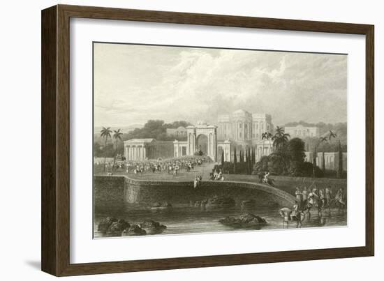 The British Residency at Hyderabad-Captain Robert M. Grindlay-Framed Giclee Print