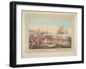 The British Royal Navy, 1815-Wilhelm Alexander Kobell-Framed Giclee Print