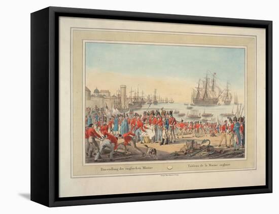 The British Royal Navy, 1815-Wilhelm Alexander Kobell-Framed Stretched Canvas