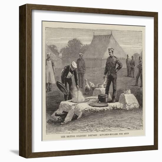 The British Soldiers' Dietary, Kitchen-Boilers for Soup-null-Framed Giclee Print