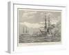 The British Squadron Cruising in Mozambique Channel under Rear-Admiral Sir E R Fremantle-null-Framed Giclee Print