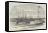 The British Steamer Bengal Bringing a Supposed Russian Prize into Madras Harbour-null-Framed Stretched Canvas