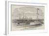 The British Steamer Bengal Bringing a Supposed Russian Prize into Madras Harbour-null-Framed Giclee Print