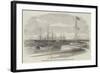 The British Steamer Bengal Bringing a Supposed Russian Prize into Madras Harbour-null-Framed Giclee Print