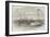 The British Steamer Bengal Bringing a Supposed Russian Prize into Madras Harbour-null-Framed Giclee Print