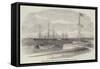 The British Steamer Bengal Bringing a Supposed Russian Prize into Madras Harbour-null-Framed Stretched Canvas