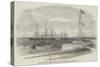 The British Steamer Bengal Bringing a Supposed Russian Prize into Madras Harbour-null-Stretched Canvas