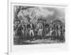 The British Surrender Their Arms to the American Army at Yorktown-J.f. Renault-Framed Art Print