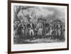 The British Surrender Their Arms to the American Army at Yorktown-J.f. Renault-Framed Art Print