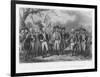 The British Surrender Their Arms to the American Army at Yorktown-J.f. Renault-Framed Art Print