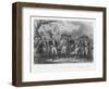 The British Surrender Their Arms to the American Army at Yorktown-J.f. Renault-Framed Art Print