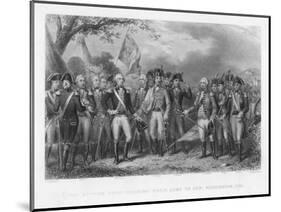 The British Surrender Their Arms to the American Army at Yorktown-J.f. Renault-Mounted Art Print