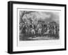 The British Surrender Their Arms to the American Army at Yorktown-J.f. Renault-Framed Art Print