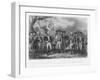 The British Surrender Their Arms to the American Army at Yorktown-J.f. Renault-Framed Art Print