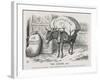 The British Taxpayer, The Patient Donkey, Groans Beneath the Weight of Income Tax-John Tenniel-Framed Art Print