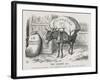 The British Taxpayer, The Patient Donkey, Groans Beneath the Weight of Income Tax-John Tenniel-Framed Art Print