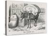 The British Taxpayer, The Patient Donkey, Groans Beneath the Weight of Income Tax-John Tenniel-Stretched Canvas