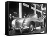 The British Triumph Roadster at the Paris Auto Show-Gordon Parks-Framed Stretched Canvas