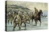 The British Troops of General French Crossing the Sand River-Frank Ifold-Stretched Canvas