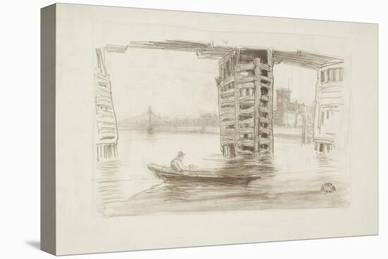 The Broad Bridge, 1878-James Abbott McNeill Whistler-Stretched Canvas