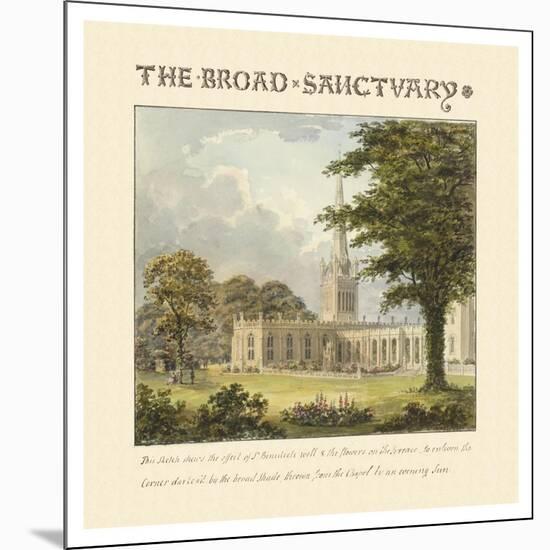 The Broad Sanctuary, 1813-Humphry Repton-Mounted Art Print