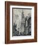 'The Broadway and the Woolworth Building, New York', 1912-Joseph Pennell-Framed Giclee Print