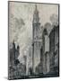 'The Broadway and the Woolworth Building, New York', 1912-Joseph Pennell-Mounted Giclee Print