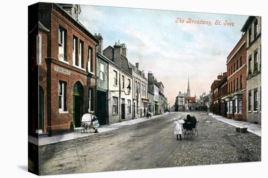 The Broadway, St Ives, Cornwall, Early 20th Century-Valentine & Sons-Stretched Canvas