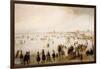 The Broederpoort, Kampen, with numerous Figures skating and playing Kolf-Hendrick Avercamp-Framed Giclee Print